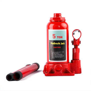 Nuevo Diseño, Gato Hidráulico de Botella Soldado Rojo de 5 Toneladas de Capacidad, Tipo Push-Pull, para Reparación de Automóviles y Elevación de Objetos en el Hogar - Product Image 1