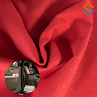Feuille de cuir artificiel de voiture en tissu de microfibre de daim de 0.7mm, similicuir élastique pour l'intérieur de la voiture