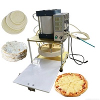Presse à pâte à pizza pneumatique, machine à former des galettes de viande, machine à aplatir la pâte à pizza
