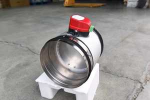 Sistema di Ventilazione e Condizionamento HVAC con Serranda Motorizzata Rotonda e Strato Isolante, Serranda Elettrica - Product Image 4