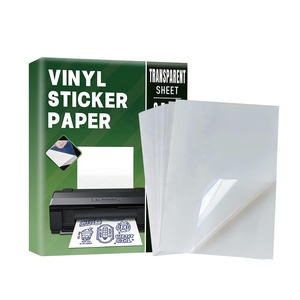 <span class=keywords><strong>Fogli</strong></span> di Vinile Adesivo <span class=keywords><strong>A4</strong></span> per Stampanti Inkjet, Etichette Trasparenti Impermeabili Lucide o Opache per Adesivi - Product Image 2