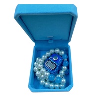 Verre fait à la main 33 Tesbih compteur de doigt numérique avec perles de prière chapelet islamique Tasbih EID cadeau
