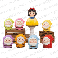 Mini figurine de princesse des neiges de conte de fées, jouet en plastique de 2 pouces pour remplir les boules, idéal pour les œufs Kinder Surprise et les cadeaux de Noël
