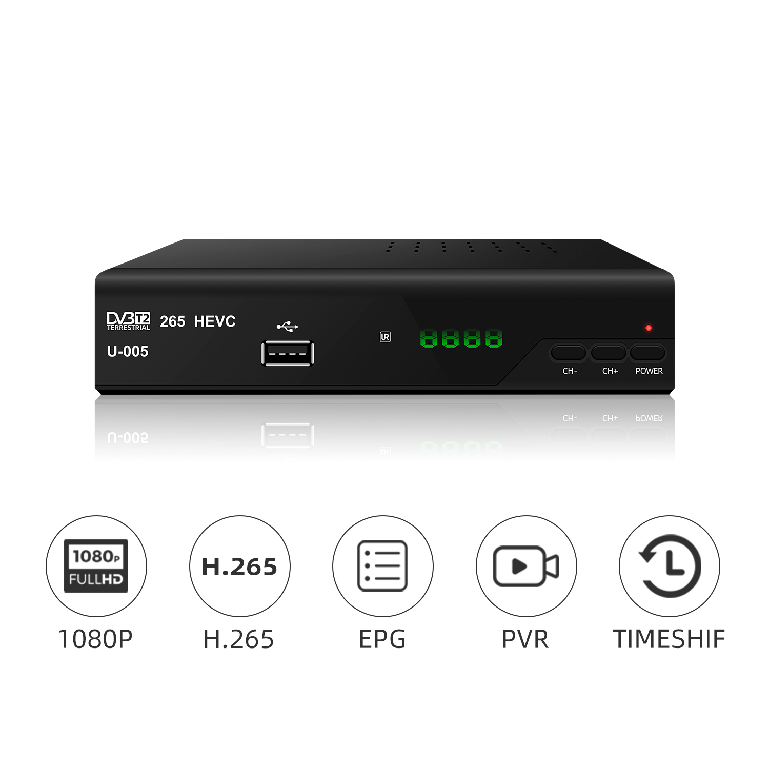 2019 Meilleur Récepteur de TÉLÉVISION DVB T2 H.265 SUNPLUS DVB-T2 Décodeur