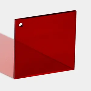 Mờ Màu Đỏ 3mm/5mm tấm Acrylic tùy chỉnh, nguyên liệu acrylic, xử lý tấm plexiglass tùy chỉnh,