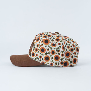 Gorra de Béisbol de Dos Tonos con Logotipo Bordado en 3D, Visera Curva de 5 Paneles y Diseño Personalizado del Fabricante para Hombre - Product Image 3