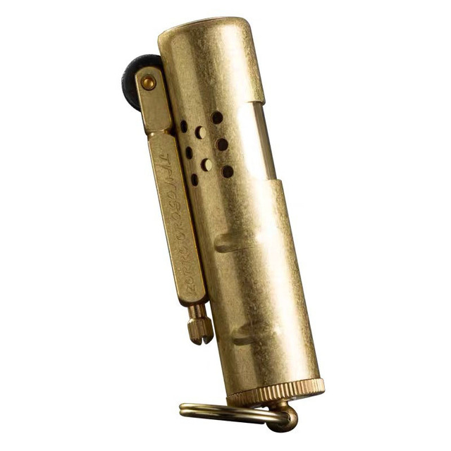 ZORRO Brass Kerosene Lighter Vintage Trench Lighter Fashion Gift Portable Cigarette Lighter for Men