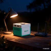 Générateur solaire portable MECO 300W 1kWh, station d'alimentation à batterie LiFePO4 pour le camping, les camping-cars et la sauvegarde à domicile