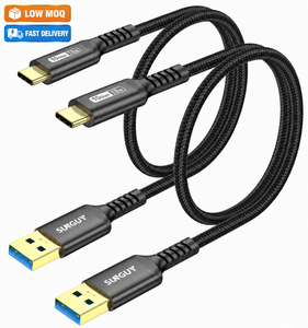Câble de données USB C SUNGUY 18W, câble de charge rapide PD tressé en nylon, câble de données USB pour téléphone portable, ordinateur portable et utilisation en voiture - Product Image 1