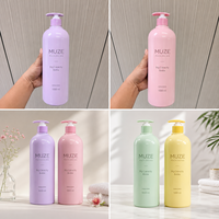 Bouteille de shampoing grande capacité 1L, distributeur de savon liquide en plastique 1000ml avec pompe à lotion pour après-shampoing et gel douche