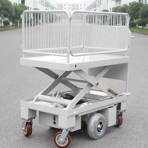 <span class=keywords><strong>Chariot</strong></span> électrique <span class=keywords><strong>moto</strong></span> HG-109, Table élévatrice à ciseaux entraînée par un cylindre pour la manipulation des matériaux - Product Image 2