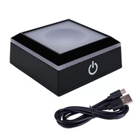 Base de présentation en cristal 3D Small Bridge Wholesale 558 avec éclairage LED, support de luxe, éclairage blanc écologique, porte-lampe