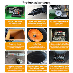 Máquina de pulverización de cemento Precio barato Energía eléctrica Máquina de enlucido de cemento Máquina de pulverización de lechada de <span class=keywords><strong>mortero</strong></span> para la venta - Product Image 3
