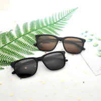 Lunettes de soleil classiques neutres à monture en acétate avec protection UV polarisée pour hommes et femmes