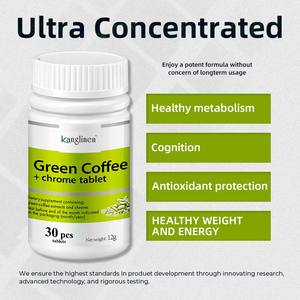 Tabletas de Extracto de Té Verde Orgánico, Suplemento Herbal con Cafeína de Granos de Café Verde, Quemador de Grasa Natural, 30 Tabletas - Product Image 4