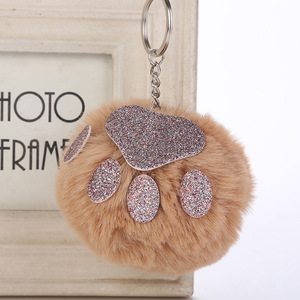 10cm ours <span class=keywords><strong>patte</strong></span> boule <span class=keywords><strong>porte</strong></span>-clés boule <span class=keywords><strong>de</strong></span> fourrure <span class=keywords><strong>de</strong></span> <span class=keywords><strong>lapin</strong></span> en plein air <span class=keywords><strong>porte</strong></span>-clés - Product Image 2