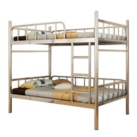 Lit superposé modulaire OEM ODM à 2 niveaux pour adultes, en acier inoxydable SUS 201 304, pour dortoir scolaire, hôtel, appartement