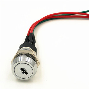 Interruptor de Llave Rotatorio de 19mm 2801 con Cableado para Cerradura de Elevador, Llave Simple o Doble para Cajón - Product Image 5