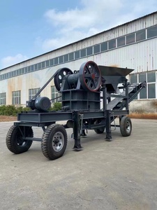 Concasseur à mâchoires mobile PE300X500 avec boîte de vitesses, moteur AC, crible vibrant – Meilleure vente, prix usine – Moteur pour la fabrication de sable à partir de minerai d'or et de pierre de rivière - Product Image 2