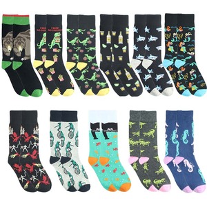 Haute qualité équipage femmes chaussettes animaux chat poisson puces drôle Design de mode mignon chaussettes femmes - Product Image 2