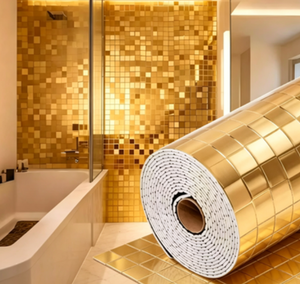 Lámina Metálica Autoadhesiva de Color Dorado para Decoración de Paredes Interiores, Precio de Fábrica UDK, Buena Calidad - Product Image 3