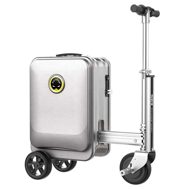 smart riding suitcase with 3 wheels travel suitcases luggage carry on automatically follow you suitcase