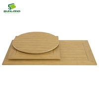 Table Ronde de 70 cm de Diamètre, Plateau Exquis Non en Bois, Couleur Noire, pour Restaurant Extérieur, Hôtel, Café, Mobilier Commercial