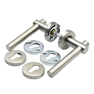 OEM ODM Poignée de <span class=keywords><strong>porte</strong></span> intérieure solide en acier inoxydable satiné moderne pour appartements - Product Image 5