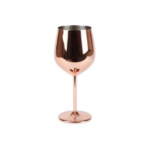 Verres à champagne de luxe 18 oz, style vintage classique, décoration de mariage, verres à vin en métal rose doré pour événements - Product Image 1
