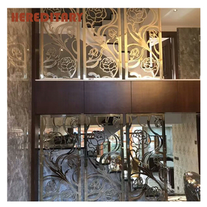 Customized decorative home wall screen laser cut panels living room divider separator