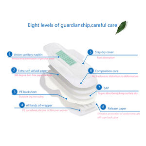 <span class=keywords><strong>Toallas</strong></span> <span class=keywords><strong>sanitarias</strong></span> de algodón orgánico ecológico personalizadas al por mayor OEM/ODM marca superabsorbente de marca privada - Product Image 4