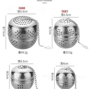 Infuseur de boule à thé élégant en acier inoxydable, passoire à thé, filtre à thé - Product Image 6