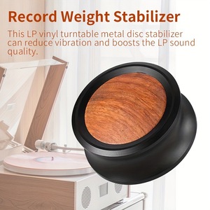 Estabilizador Universal de Aluminio y Madera para Discos de Vinilo, Prensa de Disco para Tocadiscos, Accesorio de Audio de Alta Fidelidad - Product Image 5
