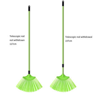 <span class=keywords><strong>Balai</strong></span> en forme d'éventail avec outil de nettoyage multi-angle à poils souples pour coins et plafonds - Product Image 6
