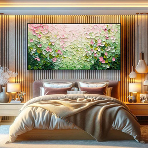 Mintura personnalisé moderne 3D <span class=keywords><strong>couteau</strong></span> fleur <span class=keywords><strong>peinture</strong></span> à l'huile grande toile mur Art affiche à la main abstrait affiche maison <span class=keywords><strong>fleurs</strong></span> - Product Image 4