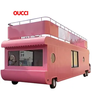 concessione BBQ elettrico Pizza cucina completamente attrezzato Mobile Fast Food rimorchio camion con cucina completa