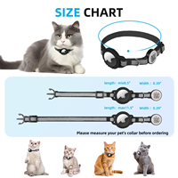 Collier ajustable pour chien avec AirTag, en silicone, NFC, code QR intelligent, étiquette d'identification personnalisée pour animaux de compagnie