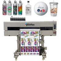 Giftec Nouvelle technologie d'impression tout-en-un Imprimante d'autocollants UV Machine d'impression automatique de marque de cristal DTF par rouleau à rouleau