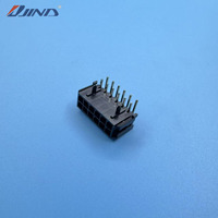 Conector de cable a cable JINDA 3001-2*6AW de 3.0mm, negro, de 12 pines, de doble fila, de plástico, con bloqueo de cable a cable, para placa de circuito impreso (PCB)