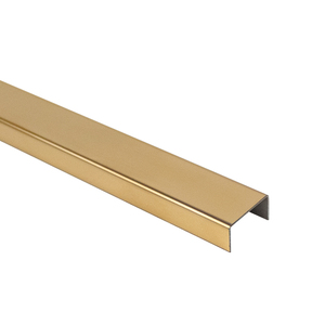 Perfil de aluminio en forma de U contemporáneo, protector de bordes anodizado, autoadhesivo para decoración de paredes y muebles. - Product Image 5