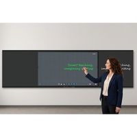 Tableau interactif intelligent EIBOARD 86 pouces 3-en-1 avec panneau d'écriture coulissant, écran tactile multipoint LED 4K pour l'école et les conférences (OEM)