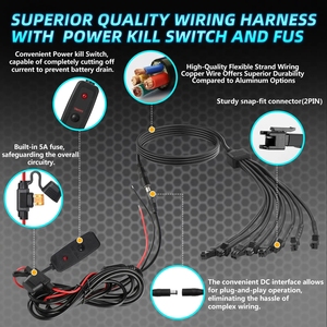 <span class=keywords><strong>Precio</strong></span> barato 4pods Pure White LED Rock Light con arnés de cableado Fuente de alimentación Off-Road Light para camión Pure White Light - Product Image 4