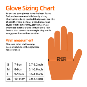 ถุงมือยางไนไตรล์แบบใช้แล้วทิ้งปราศจากผงสีส้มสำหรับทำความสะอาด - Product Image 6