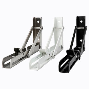 Zwarte Verf Opvouwbare Plank Beugels Heavy Duty Metalen Inklapbare Plank Beugel Voor Bank Tafel Plank Scharnier Aan De Muur Gemonteerd - Product Image 6