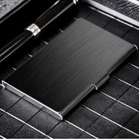 Dompet tempat Kartu Bisnis Pria & Wanita, Dompet pelindung kartu bisnis logam ramping pola kosong