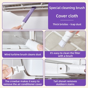 Support OEM Long Handle Blind Cleaner <b>Brush</b> <b>Extendable</b> Dusting Tool for High Window Blinds Scrubber Reusable Home Cleaning - Product Image 3