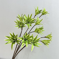 Follaje Artificial de Lirio y Bambú, Decoración Realista para Interiores, Hogar, Jardín, Oficina, Plantas Artificiales