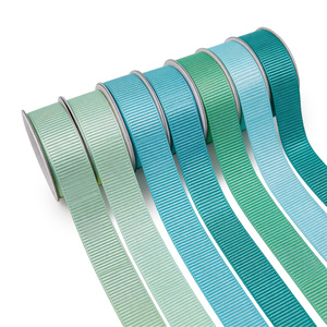 Ruban côtelé bleu marine, durable, lavable, en polyester, pour travaux manuels, bouquets de fleurs, décoration de mariage - Product Image 1