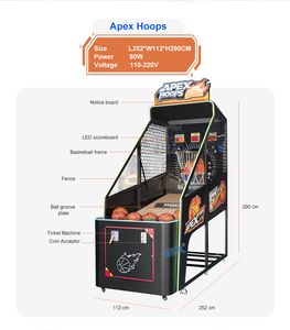 Epark đồng tiền hoạt động bóng rổ Máy người lớn chơi trò chơi điên Bắn Bóng Rổ Arcade trò chơi máy - Product Image 3