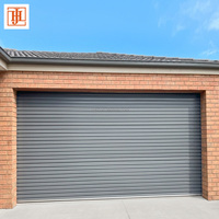 Portes enroulables en aluminium isolées à haute efficacité énergétique, portes de garage enroulables électriques